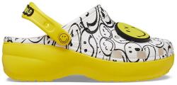 Crocs Limited Crocs Classic Platform Smiley World Charm Clog Női papucs (207980-94S W11)