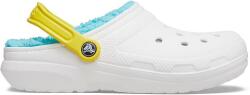 Crocs Classic Lined Pop Strap Clog női bélelt papucs (206729-94S M4W6)
