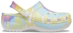 Crocs Classic Platform Tie Dye Graphic Clog W Női papucs (207151-94S W9)