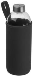  Kulacs üveg 1 literes ivópalack neoprén fekete tokban, 8, 5 × 24, 5 cm (6242703)