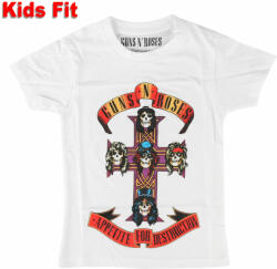 ROCK OFF детска тениска Guns N' Roses - Appetite For Destruction - БЯЛ - ROCK OFF - GNRTSP01BW