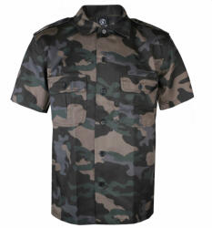 BRANDIT Мъжка риза BRANDIT - НАС Hemd 1/2 - 4101-darkcamo