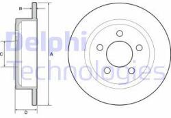 DELPHI Disc frana DELPHI BG4648 (BG4648) - automobilus