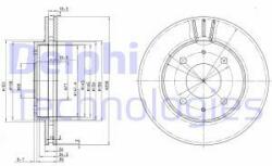 DELPHI Disc frana DELPHI BG3202 (BG3202) - automobilus