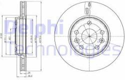 DELPHI Disc frana DELPHI BG4317C (BG4317C) - automobilus