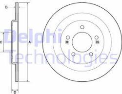DELPHI Disc frana DELPHI BG4688C (BG4688C) - automobilus