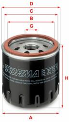 SOFIMA Filtru ulei SOFIMA S 3575 R (S 3575 R) - automobilus