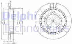 DELPHI Disc frana DELPHI BG3158 (BG3158) - automobilus