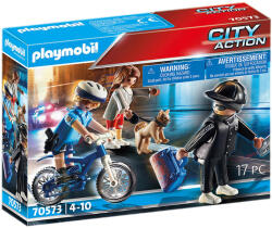 Playmobil Politist Pe Bicicleta Si Hot Playmobil (ARA-PM70573)