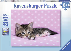 Ravensburger Puzzle Ravensburger Pisicuta Pe Patura, 200 Piese (ARA-RVSPC12824)
