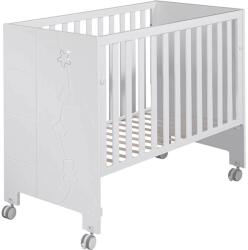 Micuna Patut Micuna Cu Baza Reclinabila Juliette Relax Luxe 120x60cm Alb Swarovski (MIC-86186-1)