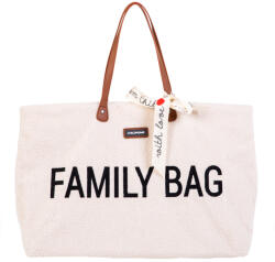 Childhome Geanta Childhome Family Bag Teddy Alb (CH-CWFBTW)