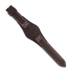 Curea de Ceas din Piele Naturală Neagră - Imprimeu Crocodil - 18/20/22 mm - Lungime XXL - Cataramă Argintie (WZ4941)