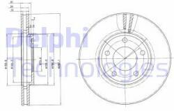 DELPHI Disc frana DELPHI BG3383 (BG3383) - automobilus