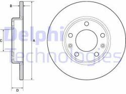 DELPHI Disc frana DELPHI BG4670C (BG4670C) - automobilus