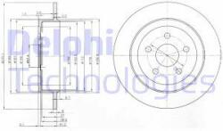 DELPHI Disc frana DELPHI BG3593 (BG3593) - automobilus