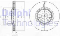 DELPHI Disc frana DELPHI BG4266 (BG4266) - automobilus