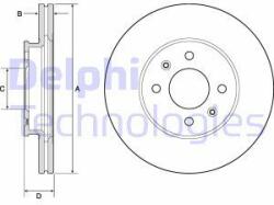 DELPHI Disc frana DELPHI BG4744C (BG4744C) - automobilus