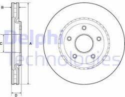 DELPHI Disc frana DELPHI BG4759C (BG4759C) - automobilus