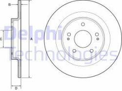 DELPHI Disc frana DELPHI BG4924C (BG4924C) - automobilus
