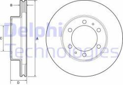 DELPHI Disc frana DELPHI BG4557 (BG4557) - automobilus