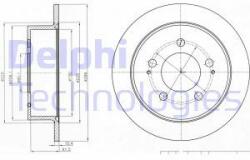 DELPHI Disc frana DELPHI BG4220 (BG4220) - automobilus