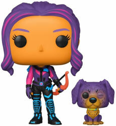 Funko POP! Kate Bishop with Lucky the Pizza Dog Blacklight - Hawkeye (Marvel) Special Edition (POP-1212)
