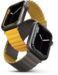 Uniq Revix mágneses szilikon szíj Apple Watch 42/44/45/49mm, mustár/khaki (UNIQ-45MM-REVMUSKAK) - speedshop