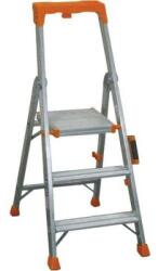 Manutan Scara din aluminiu Manutan cu maner, 3 trepte M150200