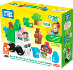 Mattel Mega Blocks Green Town Újrahasznosító csapat járművel (HDL06-9633)