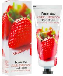 Farm Stay Cremă cu extract de căpșună pentru mâini - FarmStay Visible Difference Hand Cream Strawberry 100 g