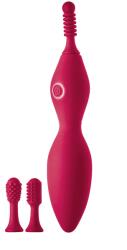 DreamToys Vibrator Tip Verona+3 Accesorii Silicon 10 Moduri Vibratii USB Fuchsia 18.5 cm Vibrator