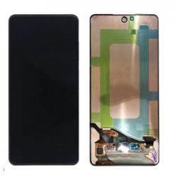 Samsung A725, A726 Galaxy A72 4G és 5G LCD Előlap keret+Kijelző+Érintőüveg, Fekete, Black (GH82-25460A, GH82-25624A, GH82-25463A, GH82-25849A) Gyári, Service Pack