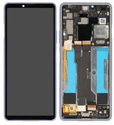  NBA001LCD1011205086 Sony Xperia 10 III kék OEM LCD kijelző érintővel kerettel, előlap (NBA001LCD1011205086)