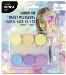 KIDEA arcfesték készlet 6 db-os pasztell (FDTP6KA)