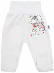 NEW BABY Baba lábfejes nadrág New Baby Mouse fehér - babyboxstore