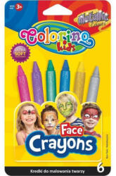 Colorino Kids Arcfestő krétakészlet, 6 db-os, metál, Colorino (COK-65917PTR)