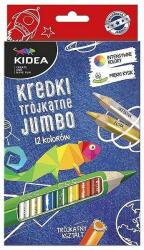 DERFORM Kidea Jumbo háromszög színes ceruza - 12 db-os (KTG12KA)
