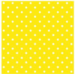 Decoupage szalvéták Yellow Dots - 1 db (Decoupage szalvéták)