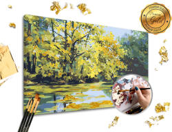  Festés számok szerint PREMIUM GOLD - Tó (kifestő szett számok)