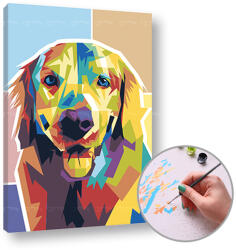 Festés a számok szerint GOLDEN RETRIEVER | low difficulty