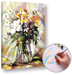 Festés a számok szerint LUCKY FLOWERS IN THE PASSION | medium difficulty - artmie