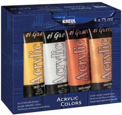 Metallikus akrilfestékek El Greco - Kreul / készlet 4 x 75 ml ()