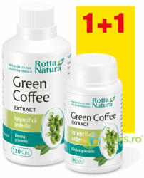 Rotta Natura Pachet Green Coffee Extract 120cps+60cps Gratis