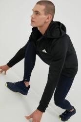adidas Performance edzős pulóver fekete, sima - fekete M