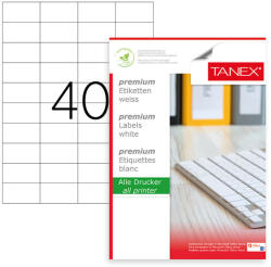 TANEX Etichete 40/a4 52.5*29.7mm colturi drepte 100/top tanex (TW2040)