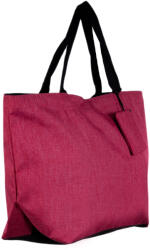 SHOPIKA Geanta shopper multifunctionala medie din material textil panzat, fucsia