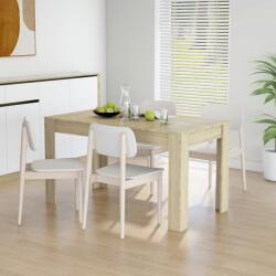 vidaXL sonoma-tölgyszínű forgácslap étkezőasztal 140 x 74, 5 x 76 cm (804205) - vidaxl