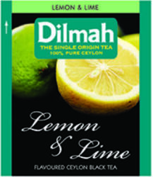 Dilmah lemon & lime- citromos fekete tea, 100db-os
