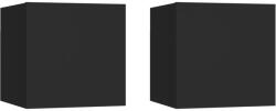 vidaXL Noptiere, 2 buc. , negru, 30, 5x30x30 cm, lemn prelucrat (3079710)